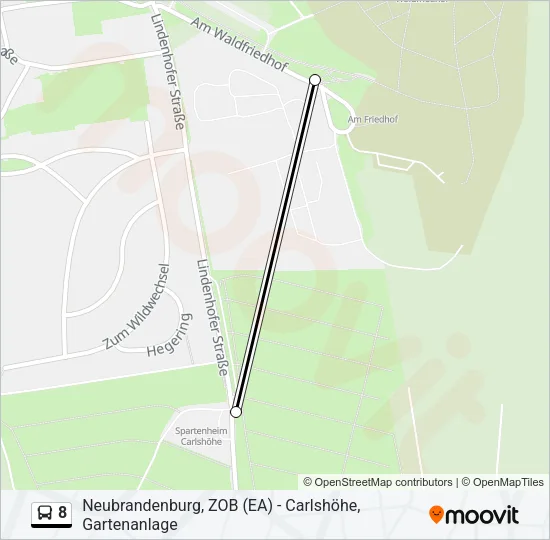 8 Bus Line Map