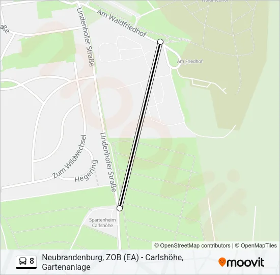 8 Bus Line Map