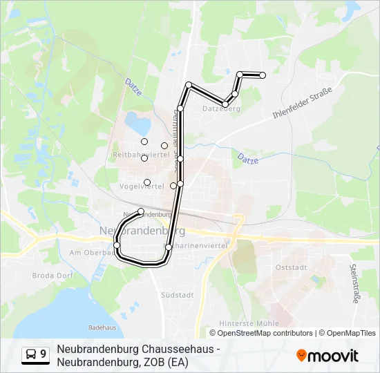 9 Bus Line Map