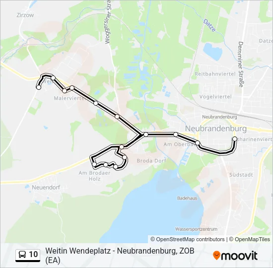 10 Bus Line Map