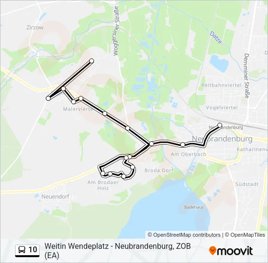 10 Bus Line Map