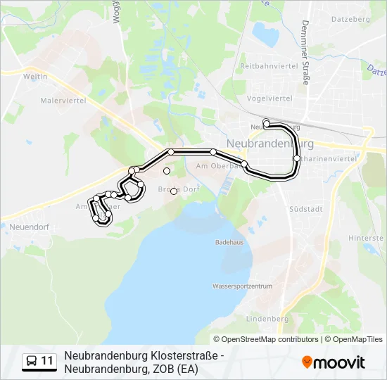 11 Bus Line Map