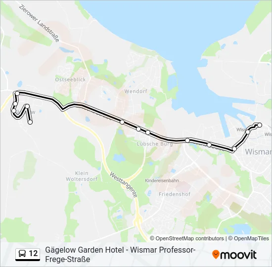 12 Bus Line Map