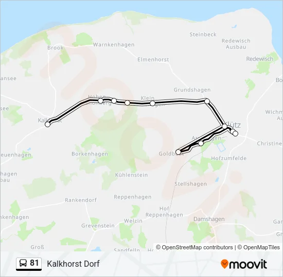 81 Bus Line Map