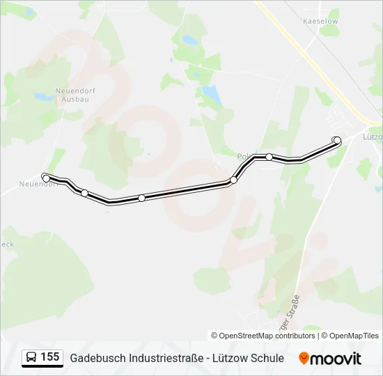 155 Bus Line Map