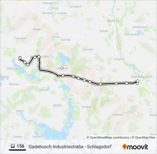 Автобус 156: карта маршрута