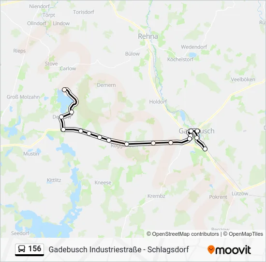 Автобус 156: карта маршрута