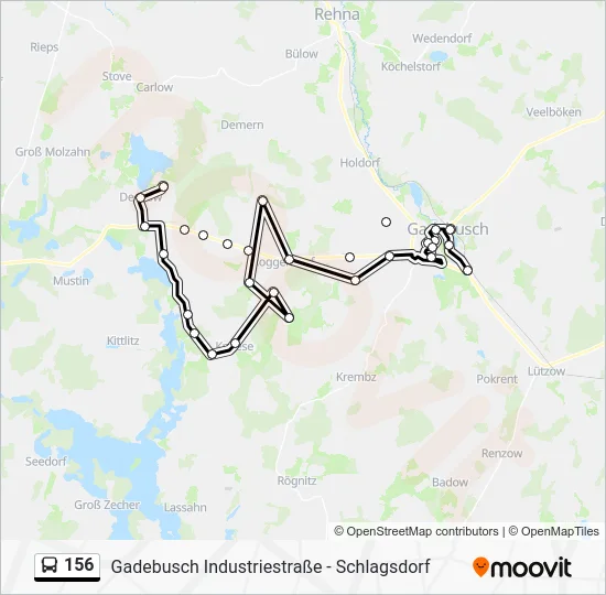 Автобус 156: карта маршрута