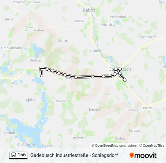 Автобус 156: карта маршрута