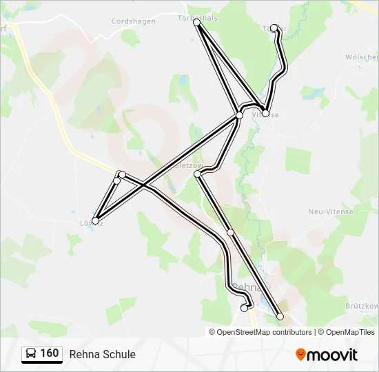 Автобус 160: карта маршрута