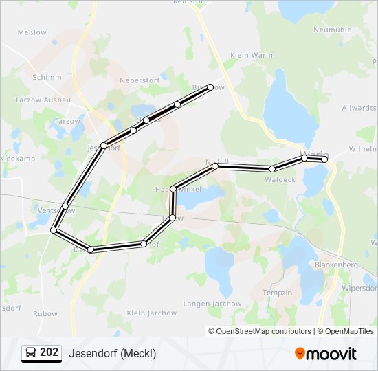 202 Route: Schedules, Stops & Maps - Jesendorf (Meckl) (Updated)