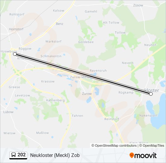 202 Route: Fahrpläne, Haltestellen & Karten - Neukloster (Meckl) Zob ...