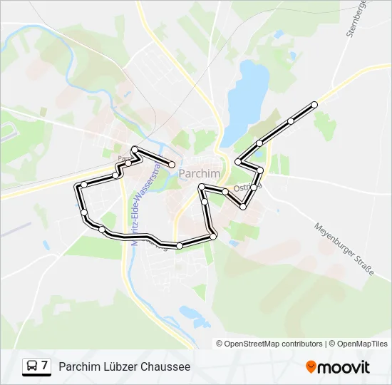 7 Bus Line Map