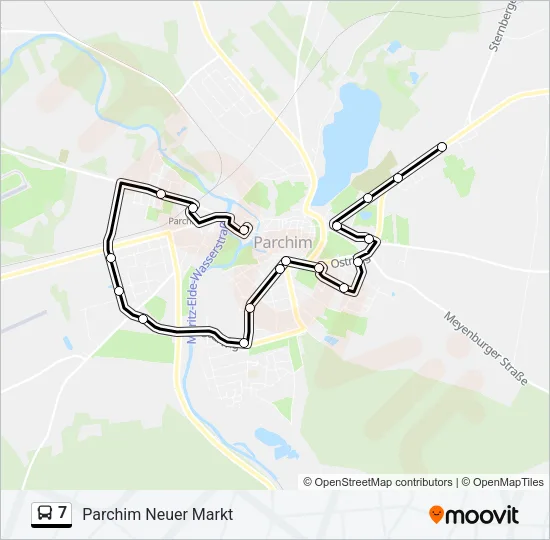 7 Bus Line Map