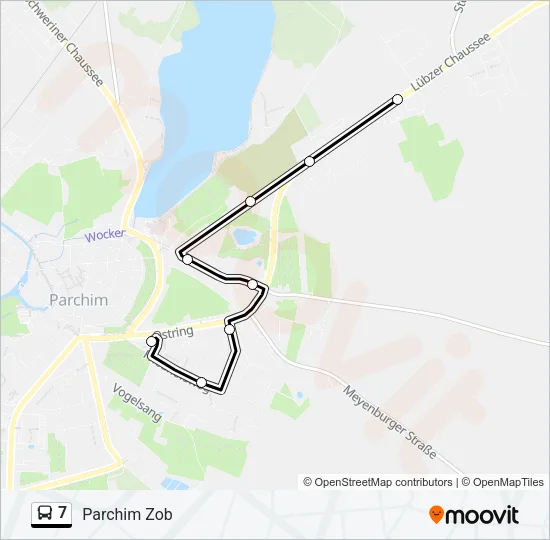 7 Bus Line Map