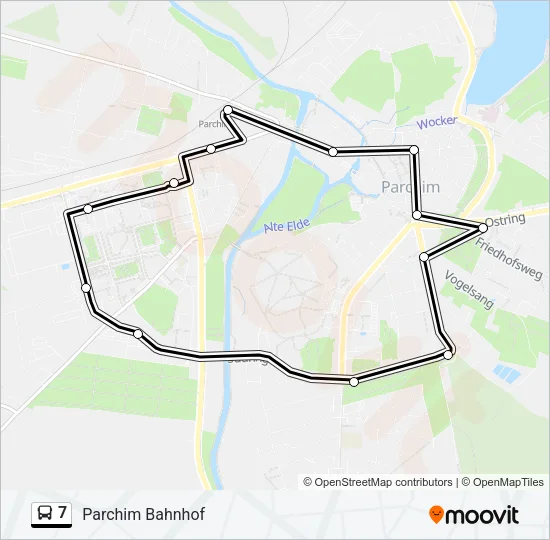 7 Bus Line Map