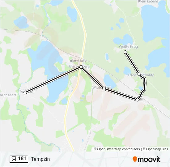 181 Bus Line Map