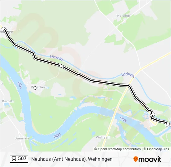 Автобус 507: карта маршрута