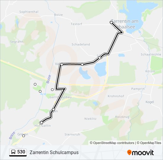 530 Route: Schedules, Stops & Maps - Zarrentin Schulcampus (Updated)