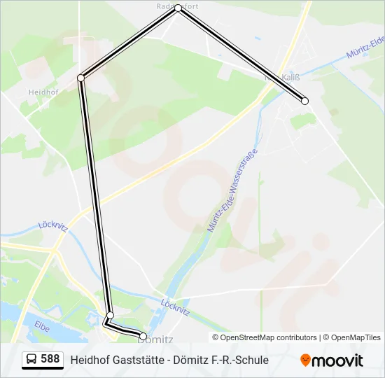 588 Bus Line Map