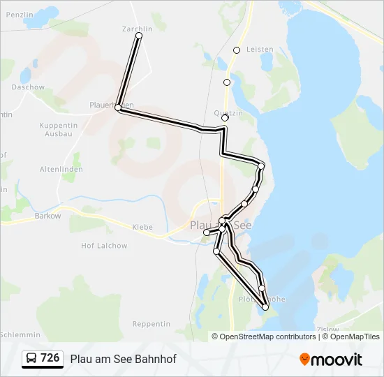 726 Bus Line Map