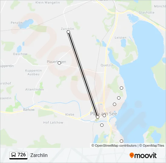 726 Bus Line Map