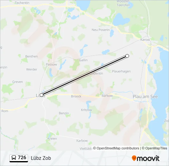 726 Bus Line Map