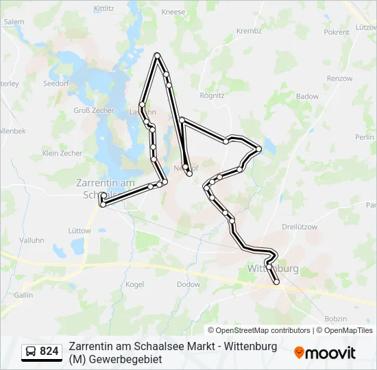 824 Bus Line Map