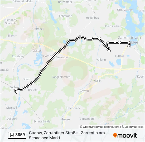 8859 Bus Line Map
