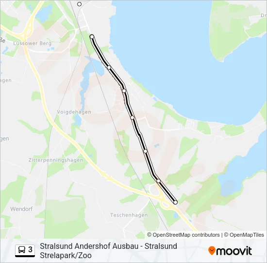 3 Bus Line Map