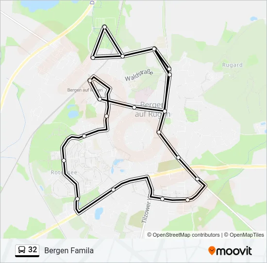 32 Bus Line Map