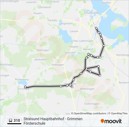310 Bus Line Map