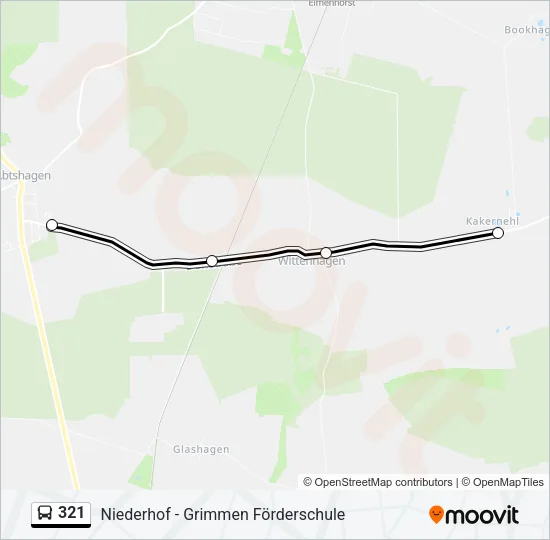 321 Bus Line Map