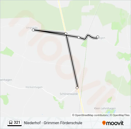 321 Bus Line Map