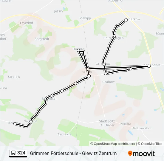 324 Bus Line Map