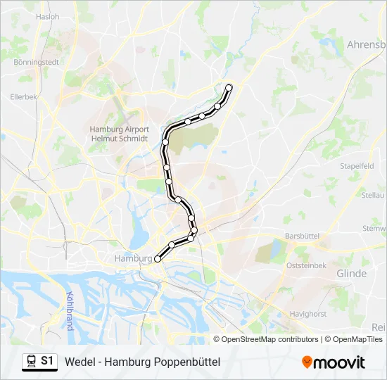 S1 Train Line Map