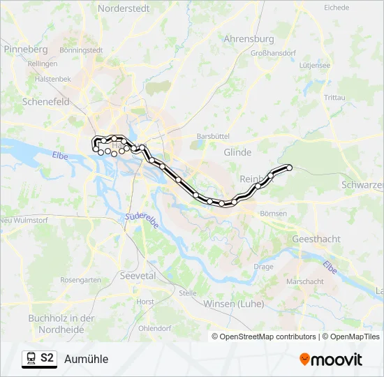 S2 Train Line Map