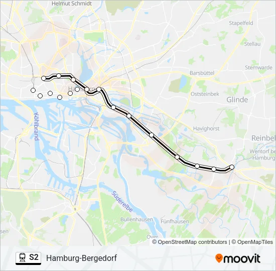 S2 Train Line Map