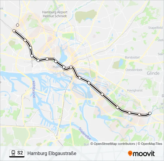 S2 Train Line Map