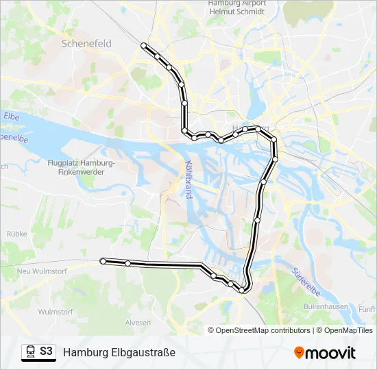 S3 Train Line Map