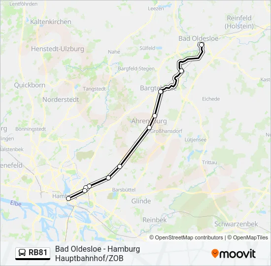RB81 Bus Line Map
