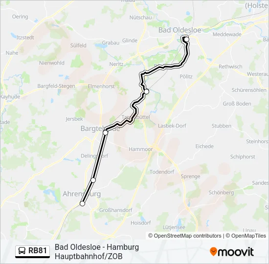 RB81 Bus Line Map