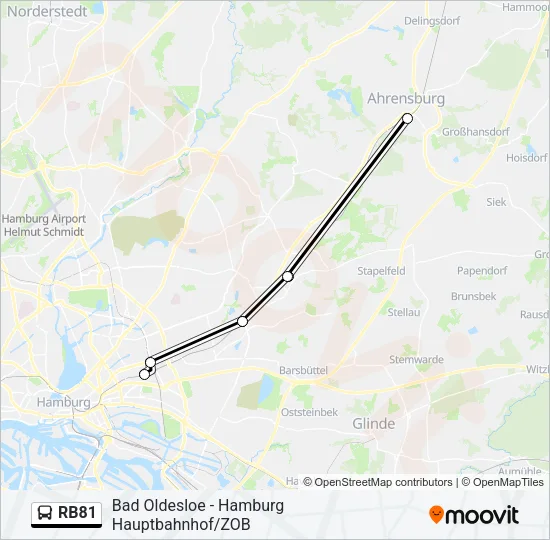 RB81 Bus Line Map