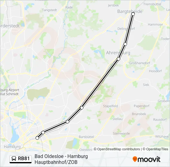RB81 Bus Line Map