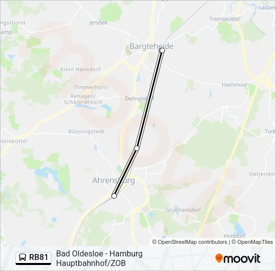 RB81 Bus Line Map