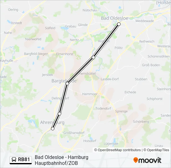 RB81 Bus Line Map