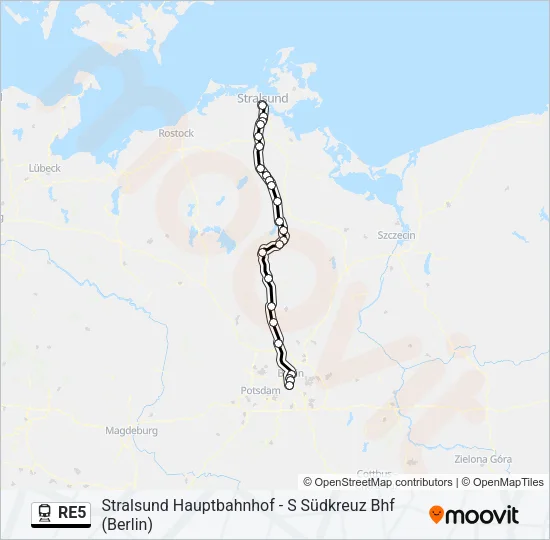 RE5 Train Line Map