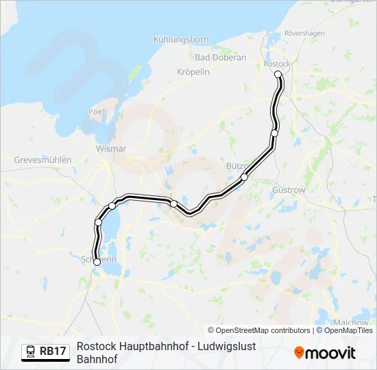 RB17 Train Line Map