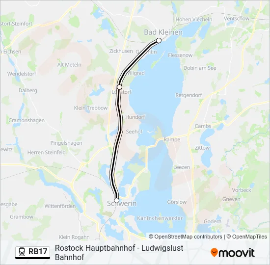 RB17 Train Line Map