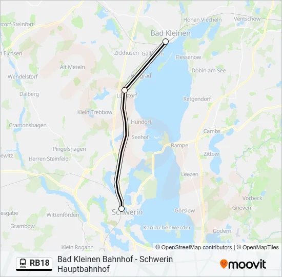 RB18 Train Line Map